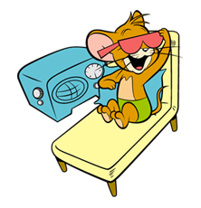 Tom och Jerry klistermärke 35