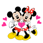 Dejlig Mickey og Minnie klistermærker 21