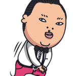Psy pegatinas de Gangnam Style 4