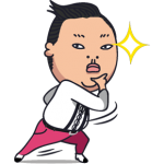 Psy Gangnam Style Nálepky 5