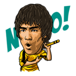 Bruce Lee Aufkleber 3