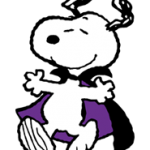 Snoopy Halloween-Aufkleber 1