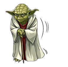 Star Wars Yoda-Aufkleber-Sammlung 12