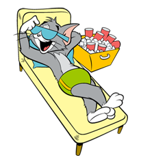 Tom och Jerry klistermärke 36