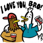 Party Fowls Sticker 4