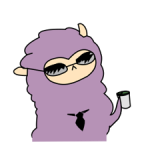 Micul Purple Llama autocolant 2