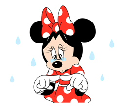 Lovely Mickey dan Minnie pelekat 9