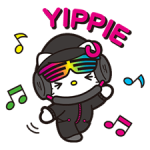 DJ Hello Kitty Stickere 1