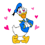 Donald Duck klistremerker 1