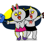 토끼와 제시카: 걸스 나이트 아웃 스티커 1