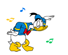 Donald Duck Il cancane Up! autocollants 10