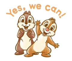 Chip 'n' Dale Fluffy Moves Stickers 11
