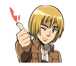 Moving! Attack on Titan Stickers 12