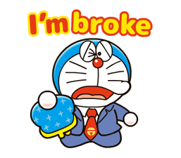 Doraemon sur les autocollants d'emploi 12
