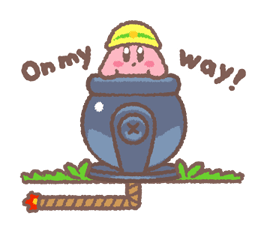 Puffball autocolant Set Kirby 12