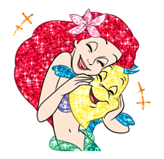 The Little Mermaid Pelekat Sparkling 13