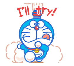 Doraemon vardag uttryck Klistermärken 14