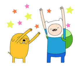 Moving Adventure Time 2 Klistermärken 15