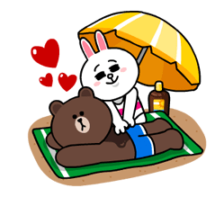 LINE Characters - Happy Vacations Stickers 15
