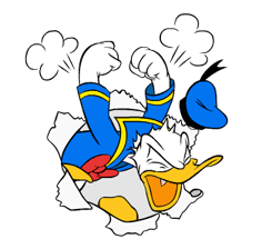 Autocollants Donald Duck 15