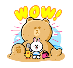 LINE Characters: Cute and Soft Summer Stickers 16