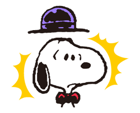 Snoopy álruhában matricák 24