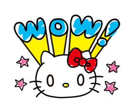 Balasan Cepat Hello Kitty! Stiker 17