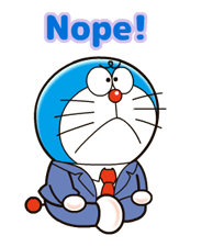 Doraemon sur les autocollants d'emploi 18