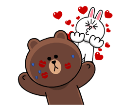 Brown & Cony's Heaps of Hearts! Stickers 18