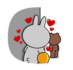 Brown & Cony's Heaps of Hearts! Stickers 19