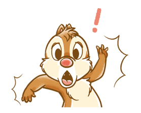 Chip 'n' Dale Fluffy Moves Stickers 2