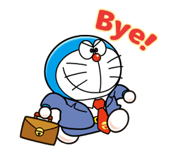 Doraemon sur les autocollants d'emploi 2