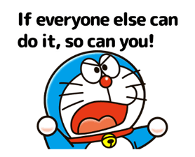 Doraemon के adages स्टिकर 2