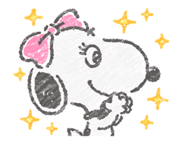 Cute Abțibilduri Pastel Snoopy 2