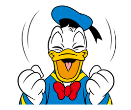 Donald Duck Il cancane Up! autocollants 2
