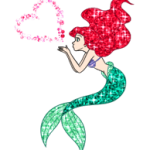 The Little Mermaid Pelekat Sparkling 2