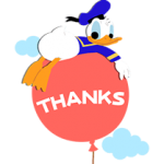 Donald Duck Stiker 2