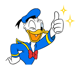 Autocollants Donald Duck 2