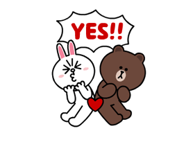 Brown & Cony's Lonely Hearts Date Stickers 20