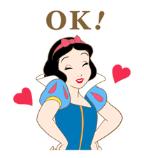 Disney Princess Cute Stickere