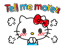 Balasan Cepat Hello Kitty! Stiker 21
