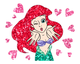The Little Mermaid Pelekat Sparkling 21