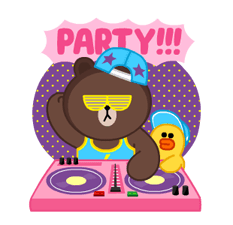 LINE Characters: Party Time Stickers 12