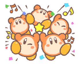 Kirby's Puffball Sticker Set 22
