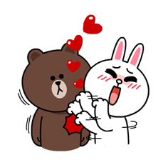 Brown & Cony's Lonely Hearts Date Stickers 22