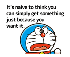 Doraemon के adages स्टिकर 23