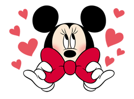 Mickey e Minnie: mãos Adesivos 23