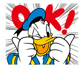 Pato Donald charlatanes para arriba! pegatinas 24