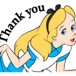 Alice In Wonderland pelekat 3