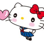 Hello Kitty: ที่เรียบง่ายและหวาน Stickres 3